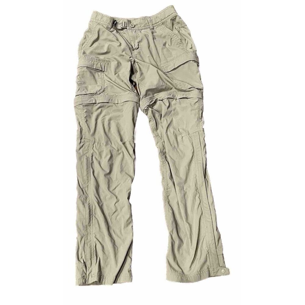 REI Co-op Sahara Convertible Pants Women's Size 2 Petite Beige Lightweight Cargo